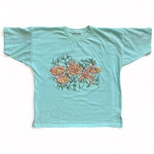 Vintage Sea Shells Shore Beach Ocean Starfish Nature T Shirt Single Stitch XL